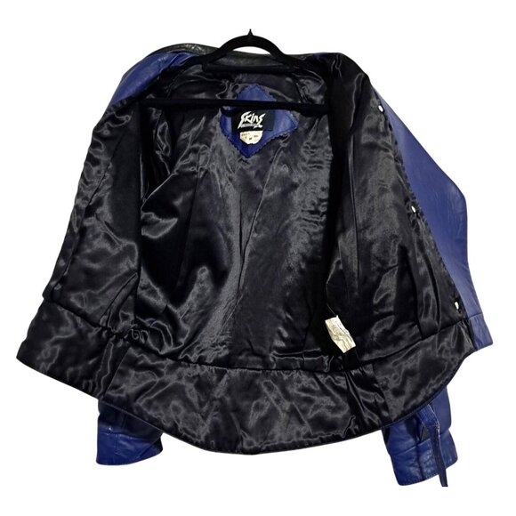 1995 Signed Geo Airbrushed Pegasus Fairy Leather Bomber Jacket Sz 10 Vintage - Picture 10 of 12